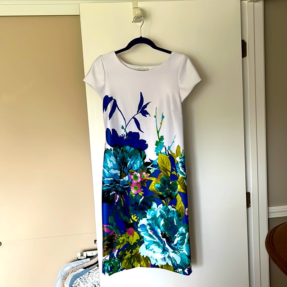 Sandra Darren Floral Print Dress Size 10